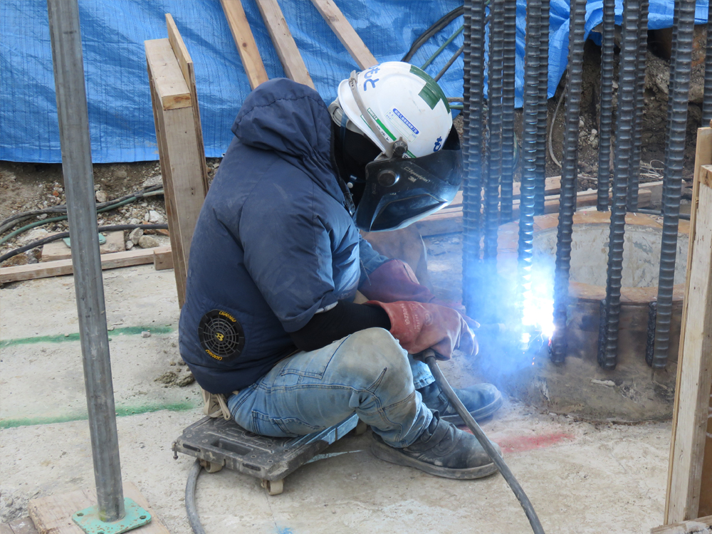 フレア溶接工法