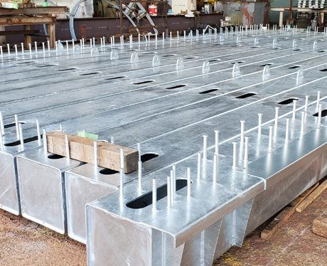 橋梁スタッド工事